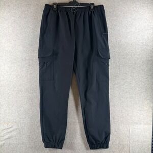 Public Record Cargo Joggers XL Black Wesson Zipper Utility Pants F-WESSON-YM